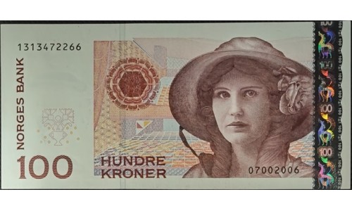 Норвегия 100 крон 2006 (NORWAY 100 Kroner 2006) P 49c : UNC