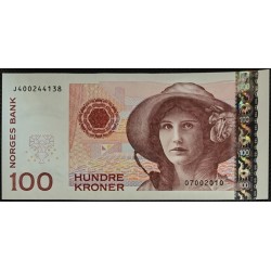 Норвегия 100 крон 2010 (NORWAY 100 Kroner 2010) P 49e : UNC