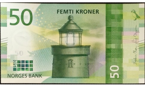 Норвегия 50 крон 2017 (NORWAY 50 Kroner 2017) P 53 : UNC