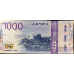 Норвегия 1000 крон 2019 (NORWAY 1000 Kroner 2019) P W57 : UNC
