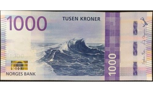 Норвегия 1000 крон 2019 (NORWAY 1000 Kroner 2019) P W57 : UNC