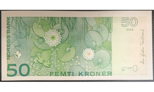 Норвегия 50 крон 2005 (NORWAY 50 Kroner 2005) P 46c : UNC