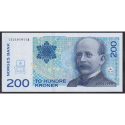 Норвегия 200 крон 1999 (NORWAY 200 Kroner 1999) P 48c: UNC