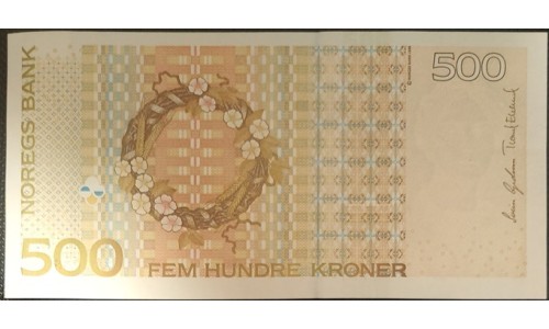 Норвегия 500 крон 2008 (NORWAY 500 Kroner 2008) P 51e : UNC