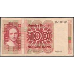 Норвегия 100 крон 1987 (NORWAY 100 Kroner 1987) P 43c : VF