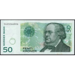 Норвегия 50 крон 2000 (NORWAY 50 Kroner 2000) P 46b : UNC