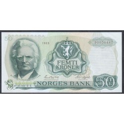 Норвегия 50 крон 1983 год (NORWAY 50 Kroner 1983) P 37d(7): UNC