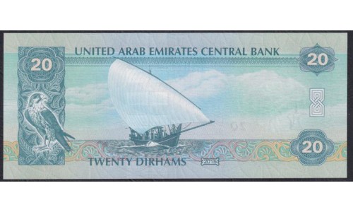 ОАЭ 20 дирхам 2007 г. (UAE 20 dirhams 2007 year) P21c: UNC