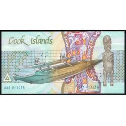 Острова Кука 3 доллара ND (1987 г.) Стартовая серия AAA (COOK ISLANDS 3 Dollars ND (1987)) P 3a: UNC