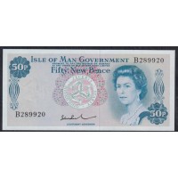 Остров Мэн 50 пенсов ND (1972-79) (ISLE OF MAN 50 Pence ND (1972-79)) P 28b: UNC
