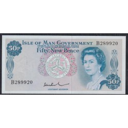 Остров Мэн 50 пенсов ND (1972-79) (ISLE OF MAN 50 Pence ND (1972-79)) P 28b: UNC