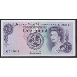 Остров Мэн 1 фунт (1972-1978) литера G (ISLE OF MAN 1 Pound (1972-1978) prefix M) P 29d: UNC