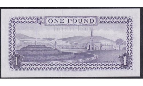 Остров Мэн 1 фунт (1972-1978) литера G (ISLE OF MAN 1 Pound (1972-1978) prefix M) P 29d: UNC