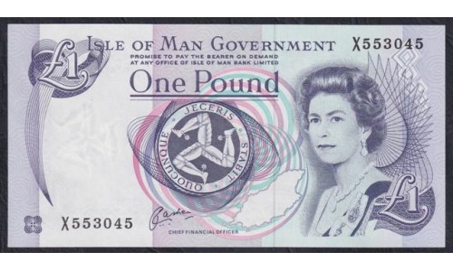 Остров Мэн 1 фунт (1991) (ISLE OF MAN 1 Pound (1991)) P 40b : UNC