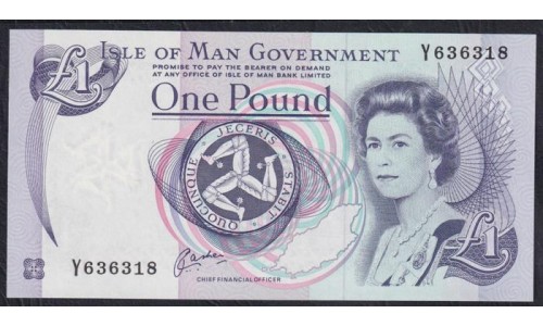 Остров Мэн 1 фунт (2009) (ISLE OF MAN 1 Pound (2009)) P 40b: UNC