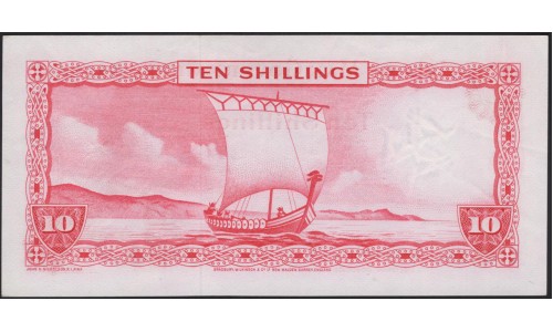Остров Мэн 10 шиллингов (1967) (ISLE OF MAN 10 shillings (1967)) P 24b : UNC-