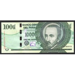 Парагвай 100000 гуарани 2017 г. (PARAGUAY 100000 Guaraníes 2017) P 240c: UNC