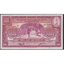Парагвай 1000 гуарани 25.03.1952 года, 0970955, НЕЧАСТЫЕ (PARAGUAY 1000 Guaranís 1952) P 191b: UNC