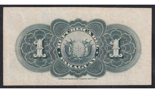 Парагвай 1 песо 1903 года, РЕДКИЕ (PARAGUAY 1 Peso 1903) P 106b(1): UNC