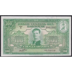 Парагвай 100 гуарани 1952 года (PARAGUAY 100 Guaranís 1952) P 189b(1): aUNC/UNC