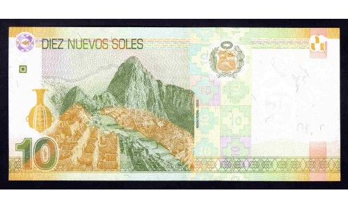 Перу 10 солей 2009 г. (PERU 10 Nuevos Soles 2009) P 182: UNC