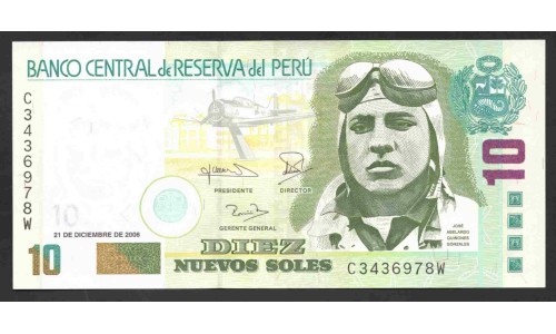 Перу 10 солей 2006 г. (PERU 10 Nuevos Soles 2006) P 179: UNC