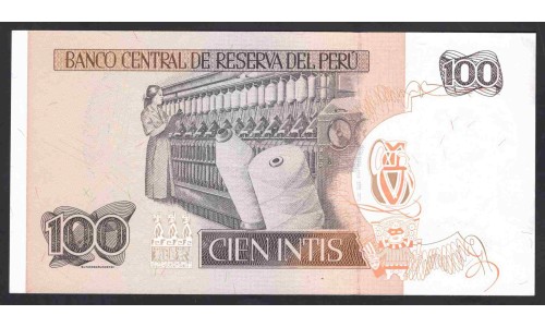 Перу 100 интис 1987 г. (PERU 100 Intis 1987) P 133: UNC