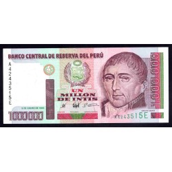 Перу 1 миллион интис 1990 г. (PERU 1.000.000 Intis 1990) P 148: UNC