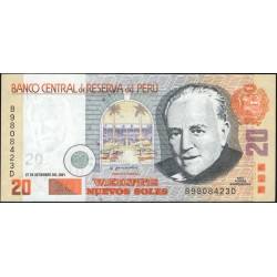 Перу 20 солей 2001 (PERU 20 Nuevos Soles 2001) P 176a: UNC