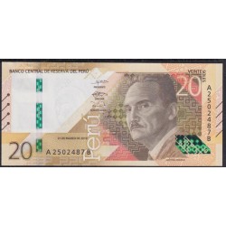 Перу 20 солей 2019 г. (PERU 20 Nuevos Soles 2019) P W197: UNC