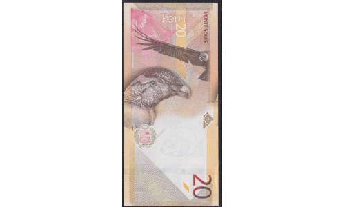 Перу 20 солей 2019 г. (PERU 20 Nuevos Soles 2019) P W197: UNC