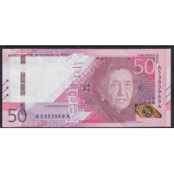 Перу 50 солей 2019 г. (PERU 50 Nuevos Soles 2019) P W198: UNC