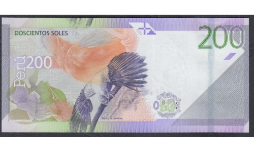 Перу 200 солей 2021 г. (PERU 100 Nuevos Soles 2021) P W200: UNC