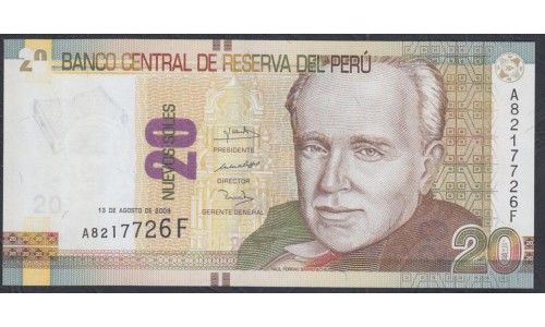 Перу 20 солей 2009 г. (PERU 20 Nuevos Soles 2009) P 183: UNC