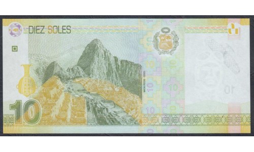 Перу 10 солей 2016 г. (PERU 10 Nuevos Soles 2016) P 192: UNC