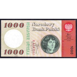 Польша 1000 злотых 1965 г. (POLAND 1000 Złotych 1965) P 141а: XF