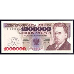 Польша 1 миллион злотых 1993 г. (POLAND 1.000.000 Złotych 1993) P 162: UNC