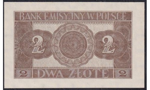 Польша 2 злотых 1941 года (POLAND 2 Złote 1941) Р 100: UNC
