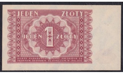 Польша 1 злотый 1946 года (POLAND 1 Złoty 1946) P 123: UNC