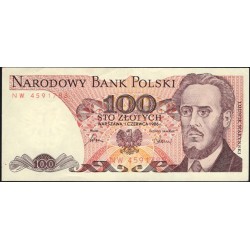 Польша 100 злотых 1986 (POLAND 100 Złotych 1986) P 143d : aUNC