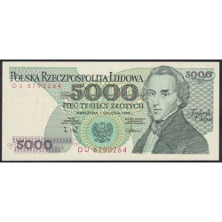 Польша 5000 злотых 1988 год (POLAND 5000 Złotych 1988) P 150с: UNC
