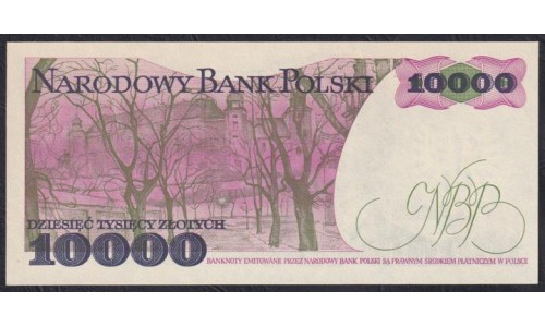 Польша 10000 злотых 1987 г. (POLAND 10000 Złotych 1987) P 151а: UNC
