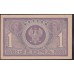 Польша 1 марка 1919 года (POLAND 1 Marka Polska 1919) P 19:  UNC
