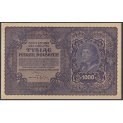 Польша 1000 марок 1919 г. (POLAND 1000 Marek Polskich 1919) P 29: UNC