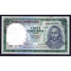 Португалия 20 эскудо 1960 г. (PORTUGAL 20 Escudos 1960) P163:XF