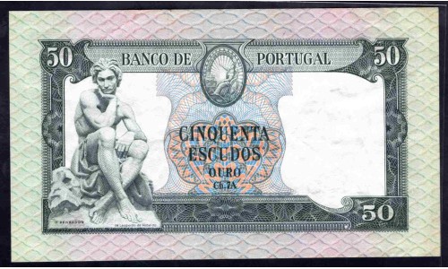 Португалия 50 эскудо 1960 (PORTUGAL 50 Escudos 1960) P 164 : XF