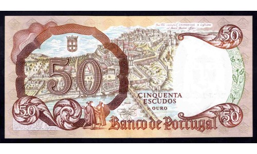 Португалия 50 эскудо 1964 (PORTUGAL 50 Escudos 1964) P 168(2) : UNC
