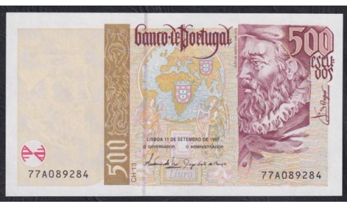 Португалия 500 эскудо 11.09.1997 (PORTUGAL 500 Escudos 11.09.1997) P 187b(5) : UNC