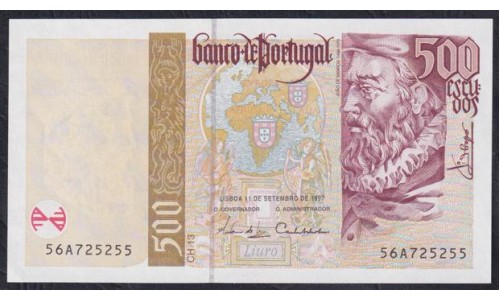 Португалия 500 эскудо 11.09.1997 (PORTUGAL 500 Escudos 11.09.1997) P 187b(6) : UNC