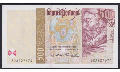 Португалия 500 эскудо 2000 (PORTUGAL 500 Escudos 2000) P 187c : UNC